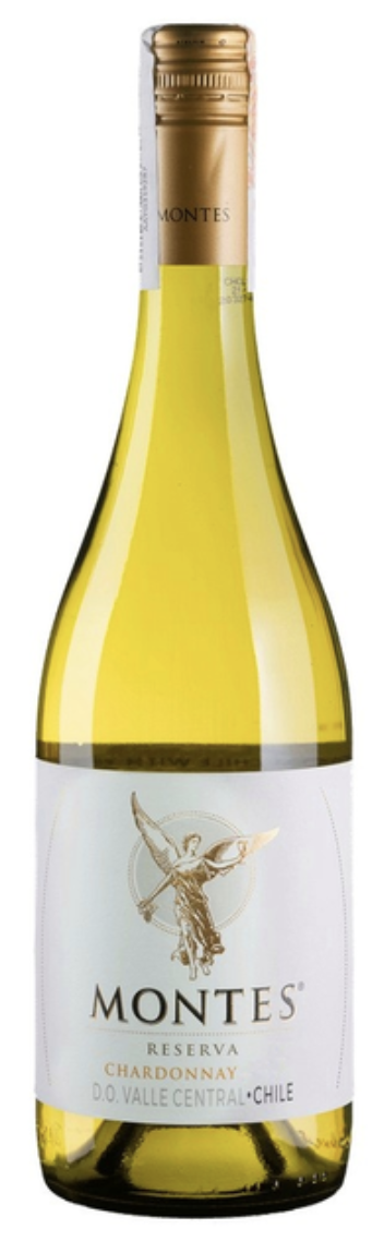 Вино Monte Шардоне Резерваь сух/біл 0,75л Чілі 13%